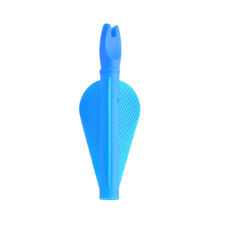 6/12 stücke 8mm Pfeil Nocke Pfeil Federn Kunststoff Pfeil Schwänze für DIY Jagd Schießen Pfeile Compound Recurve bogen – Detail 11