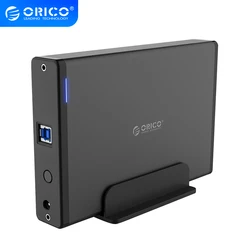ORICO – Boîtier de disque dur USB3.0 en aluminium, station d'accueil SATA 3.0, 3.5 support UASP, 12V 2A, 