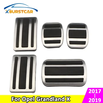

Accelerator Brake Clutch Pedal Kit Plate Styling Cover for Opel Grandland X 2017 2018 2019 Accessories Auto Manual AT/MT