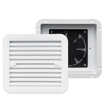 

Dust-proof White Ventilation Fan Caravan Motorhome Side Exhaust Air Outlet Vent For RV Motorhome Trailer Boat