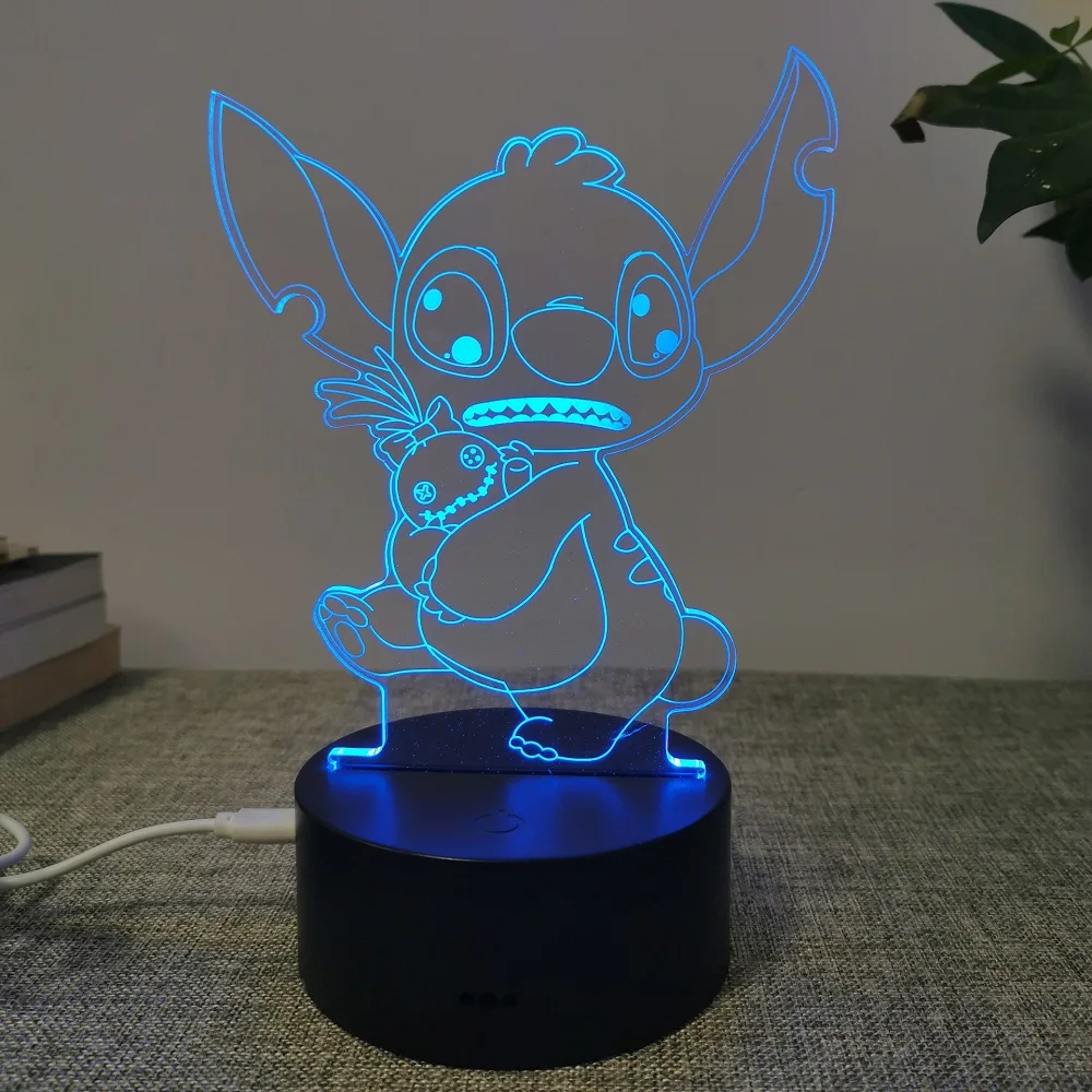 Ночник 3D с USB-подсветкой мультяшный интерзвездический детский прикроватный