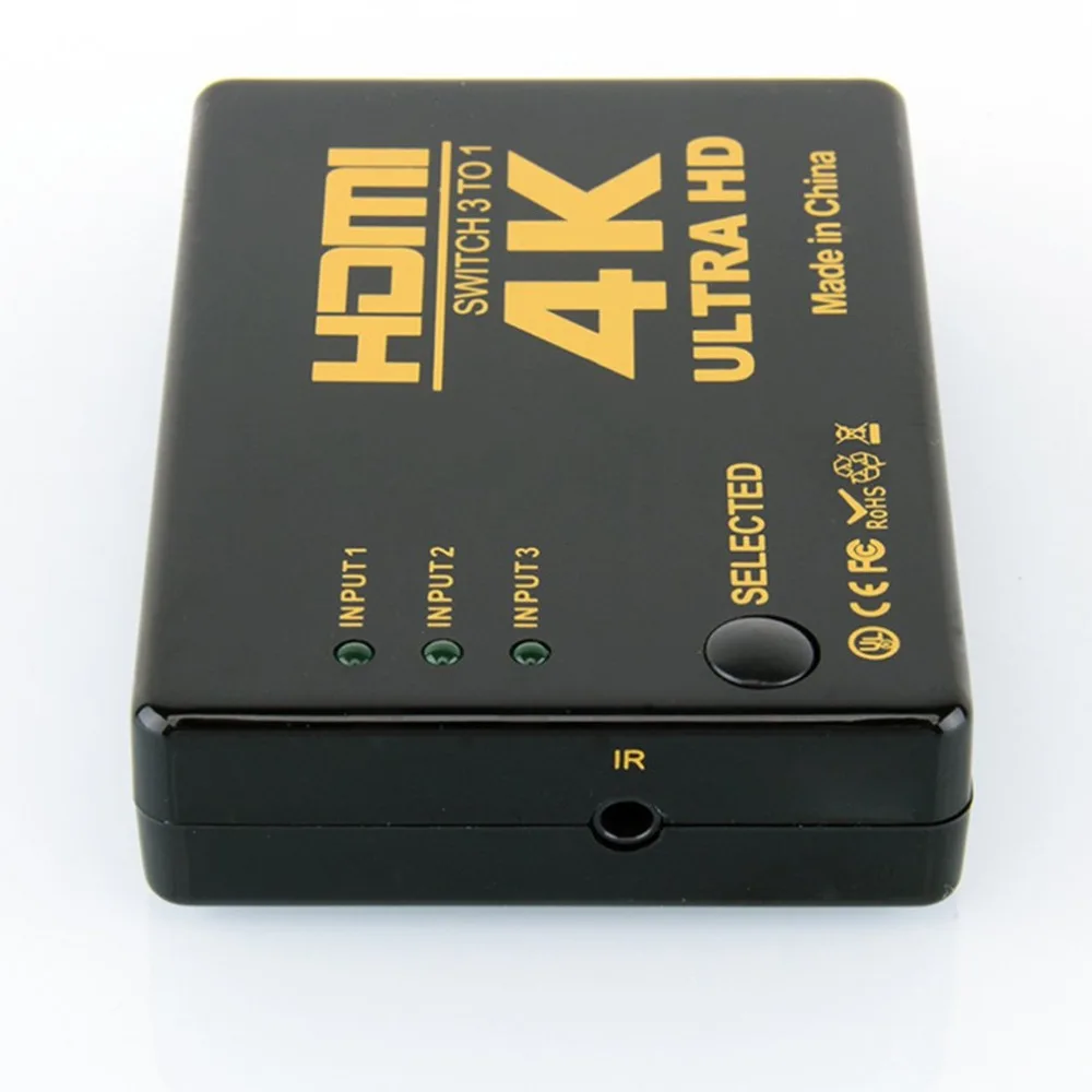 3 Port 4K*2K 1080P Switcher HDMI Switch Selector 3x1 Splitter Box Ultra HD for HDTV Xbox PS3 PS4 Multimedia New
