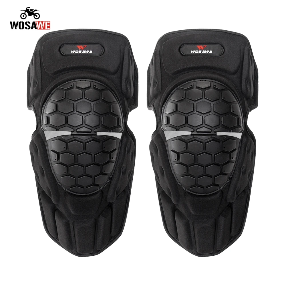 

WOSAWE Motorcycle Knee-Pads Motocross Riding Knee Protector Shin Brace Protective Guard Knee Protecive Gear Sports Kneepads