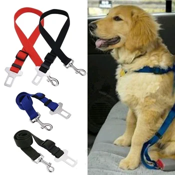 

Pet Car Safety Belt Nylon Pets Dog Cat Seat Lead Leash Harness for Puppy Kitten Vehicle Security Leash 5 Color Adjustable