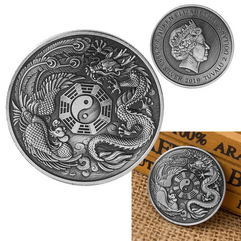 драконы в монетке.