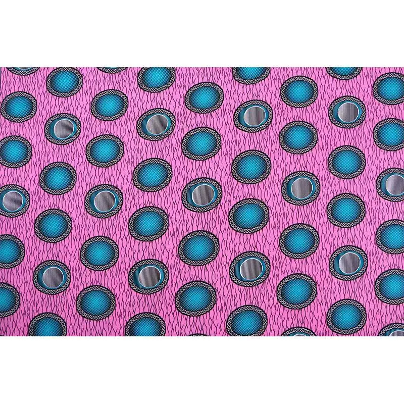 Новая голландская восковая ткань Последние поступления настоящий батик в африканском стиле Pagnes Гарантированная восковая печатная розовая и синяя ткань