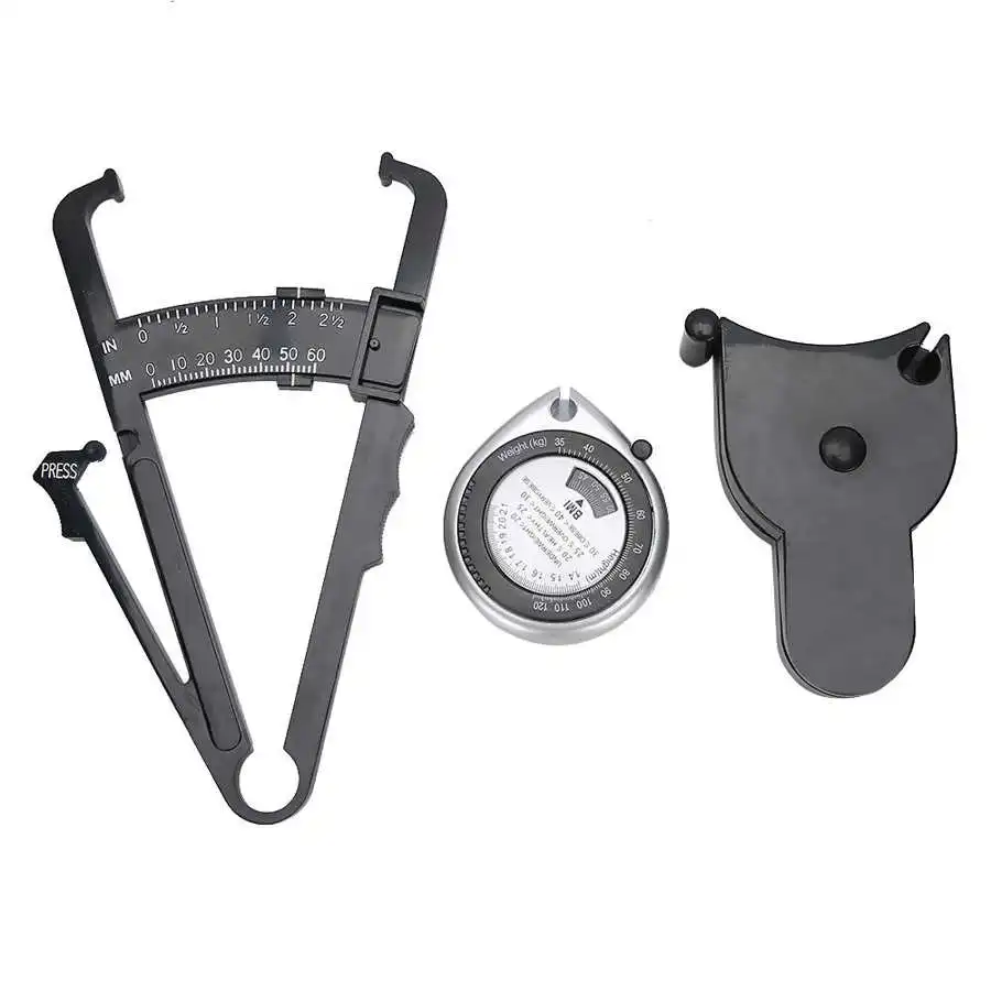 Body Fat Tester Retractable BMI Measuring Tape Weight Loss Caliper +150cm/60inch Body Fat Analyzer Plastic Ruler Health Care body fat caliper body fat measurement tool