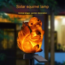 Светодиодный солнечный светильник Солнечный газон уличный светильник Водонепроницаемая Смола Имитация Белка Сад разъем для солнечных батарей свет Жилая вилла