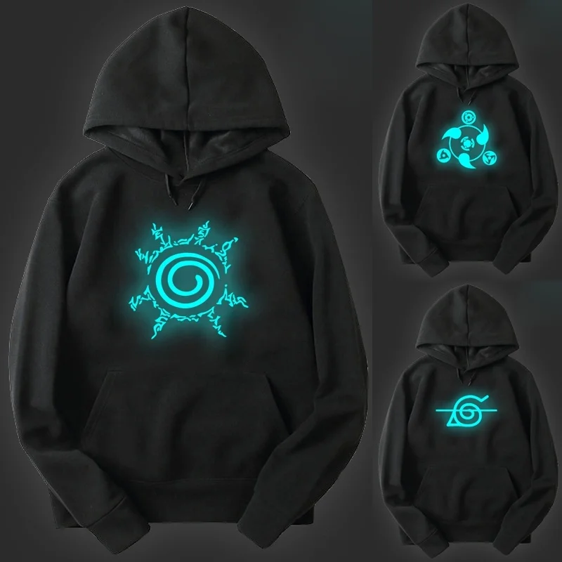 

Naruto Luminous Hoodie Men Women Noctilucous Printed Boys Girls Pop Sportswear Teens Sweatshirt Streetwear Pullover Gifts
