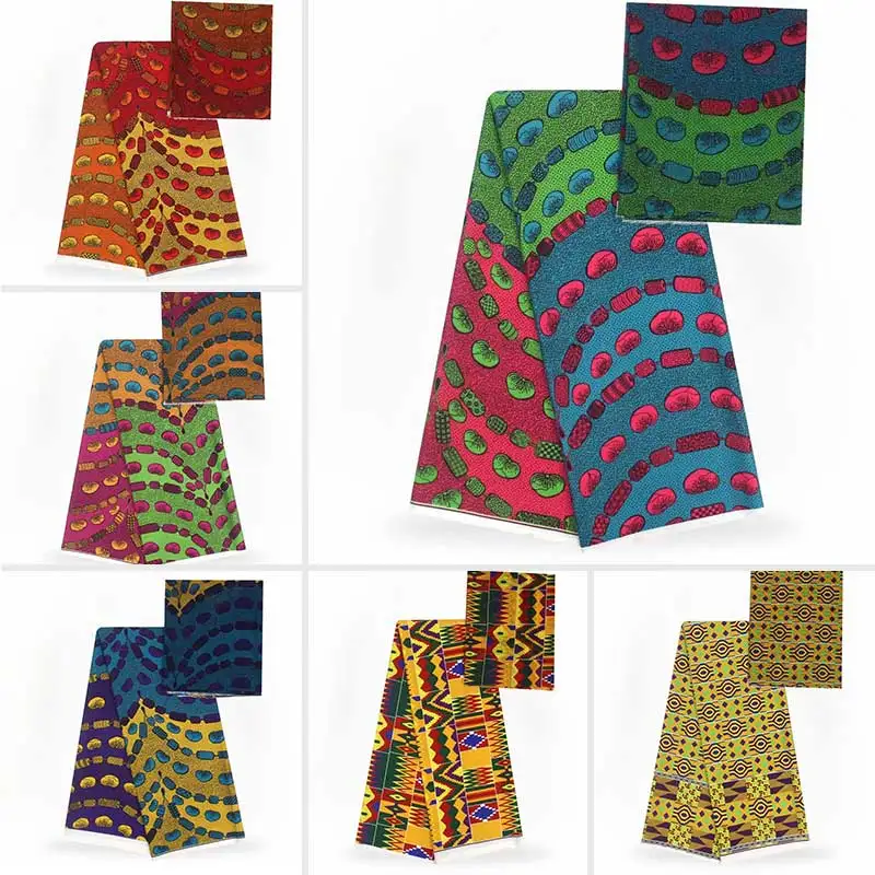 Шелковая ткань африканская ткань с принтом африканская ткань ткань нигерийская Анкара африканская восковая печать! YB02