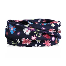 Шапка-бини, шарф, цветочный солнцезащитный козырек, дышащая эластичная хлопковая шапка, теплая шапка для шеи, уличная, для путешествий, головной убор, не легко отвалится