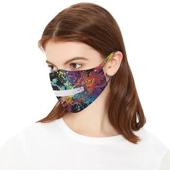 

Reusable Zipper Mask For Women Men Unisex Washable Ice Silk Cotton Mouth Mask Easy To Drink Face Mask Mascarilla Reutilizable