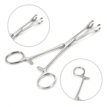 

1pcs Piercing Tools Forcep Plier Tongue Nose Lip Ear Clamp Plier Silver Navel Ear Tongue Septum Lip Stainless Clip Piercing Tool
