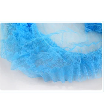 

21" Blue Once Used Hair Net Bouffant Cap For Non Woven Head Cover 100pcs For Hospital And Laboratories