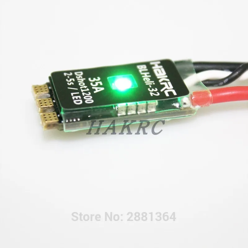 Оригинальный HAKRC BLHeli 35A cde_32 бит 2-5S встросветодиодный светодиодная поддержка Dshot1200