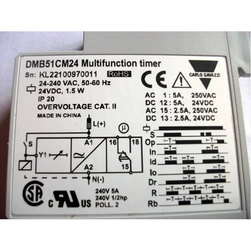 Good price carlo gavazzi DMB51CM24B006 multifunction timer relay time relays