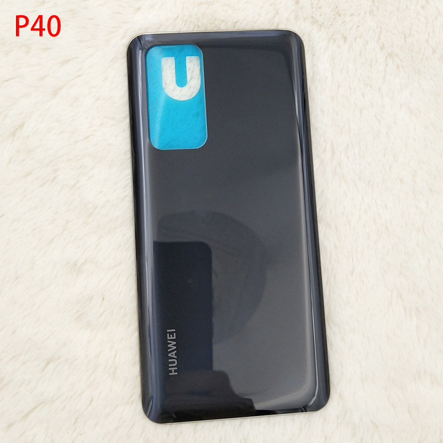 Huawei P40 Pro/P40 Glass Back Battery Cover Rear Door Housing Case For Huawei P40pro P 40 Repair Panel Part With Logo