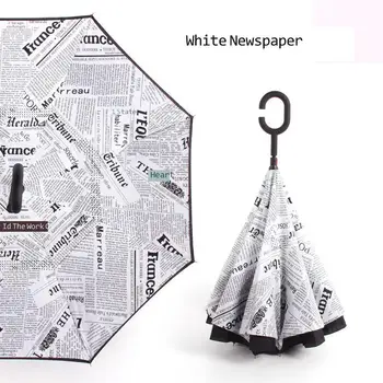 

Sale Reverse Umbrella Kids Windproof 8 Ribs Long Handle Cute Umbrella Rain Big Double Layer Children Inverted Umbrellas Girls