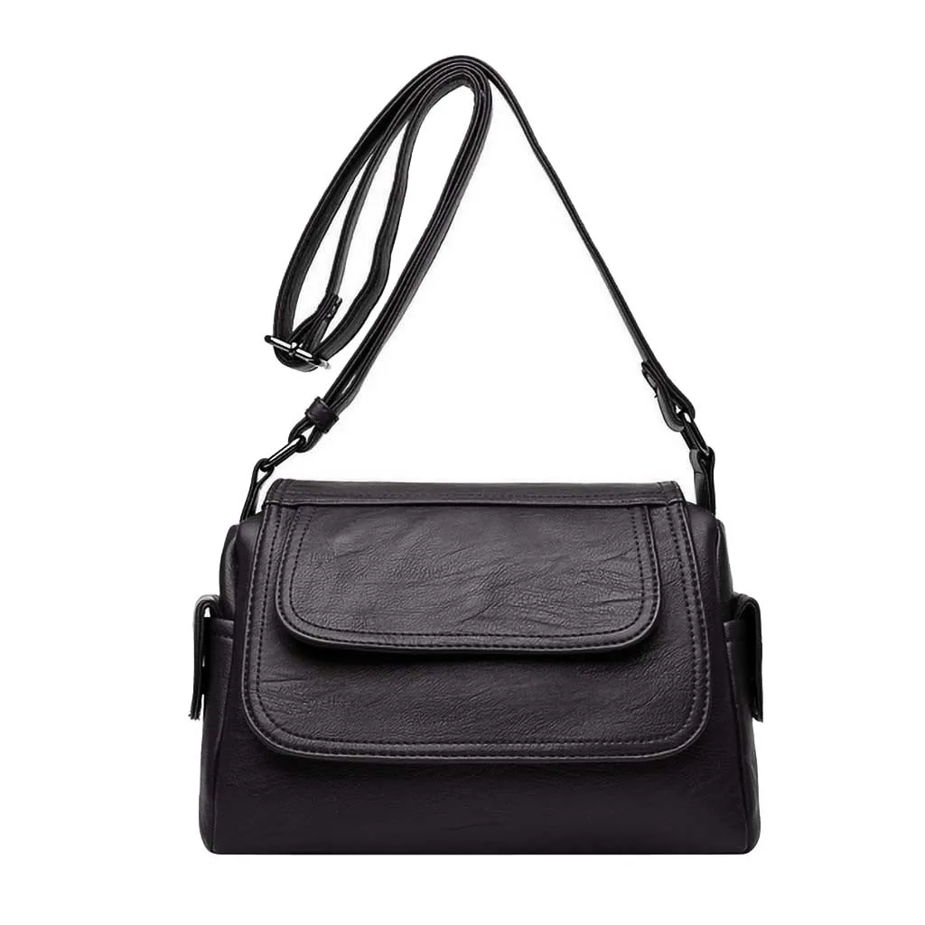

Women Designer Flap Satchel Luxury Small Square Bag Wild Casual Handbag Solid Color Classic Leather Shoulder Bag Dropship#ZX