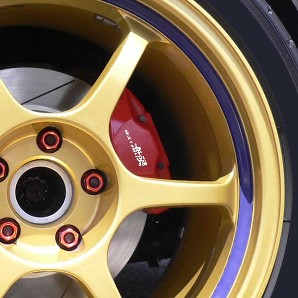 6個の自動車用ブレーキキャリパーステッカー,車用ビニール