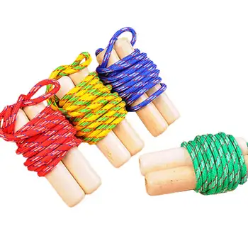 

1PC Skipping Rope Practice Speed Jump Random Color Wood Handle Children Adults Training Skipping Sports Fitness Equipment