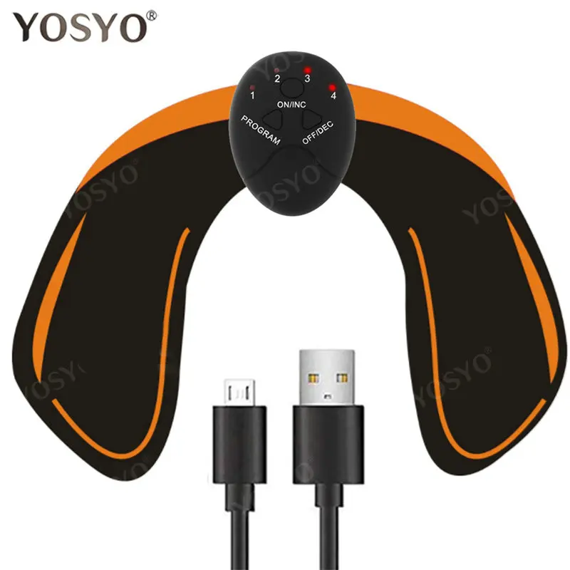 USB01-HipTrainer USB зарядное устройство EMS брюшной стимулятор мышц Тренажер Электрический массажер против целлюлита массаж для коррекции фигуры тонкий пояс - Цвет: USB01-HipTrainer