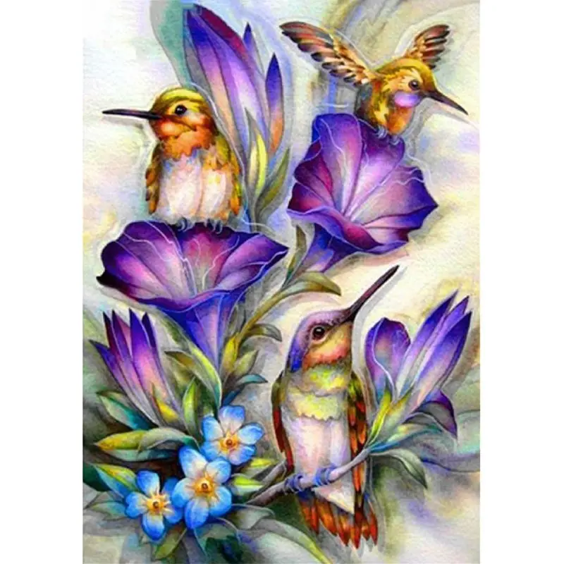 

Morning Glory 5D Full Drill Diamond Painting Embroidery Cross Stitch Kits DIY H7ED