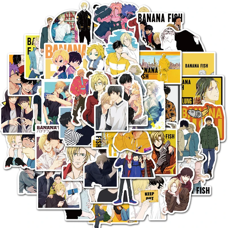 10 30 50pcs Pack Japanese Anime Banana Fish Stickers For Motorcycle Notebook Computer Car Children S Toys Decal Refrigerator Box Stickers Aliexpress