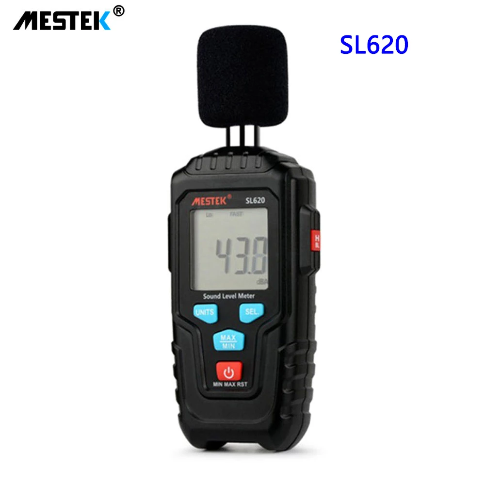 

MESTEK Decibel Meter Audio Level Meter Logger 30-135dB Noise Measurement Sound Level Meter Detector Diagnostic Tool SL620