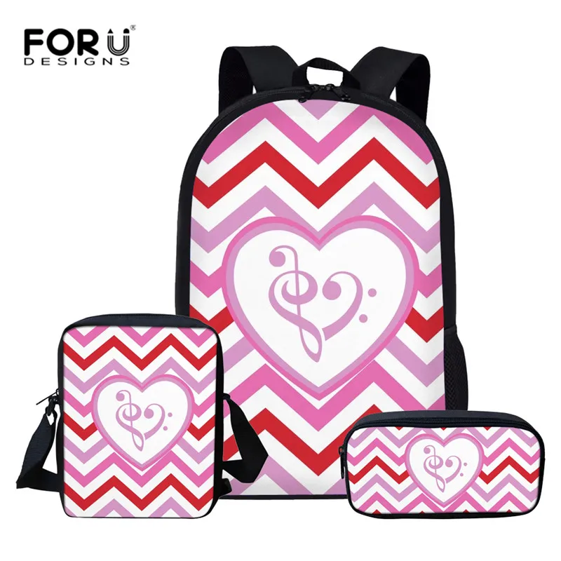 L5561CEK FORUDESIGNS/3 шт./компл. скрипка рюкзак для гитары для подростков девочек мальчиков Музыка Примечание детские школьные сумки набор детский рюкзак через плечо сумка - Цвет: L5561CEK