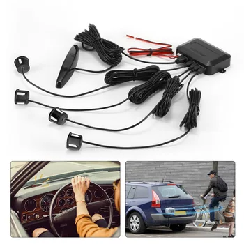 

One Set Led Parking Sensor Auto Car Detector Parktronic Display Reverse Backup Radar Monitor System with 4 Sensors Waterproof