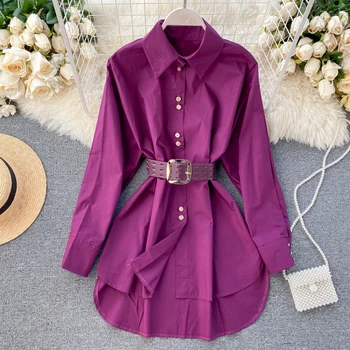 

Women's Clothes 2020 Spring New Fashion Shirt Blouse Lady Long Sleeve Casual Solid Color Blusas Femininas Elegante Tops L298