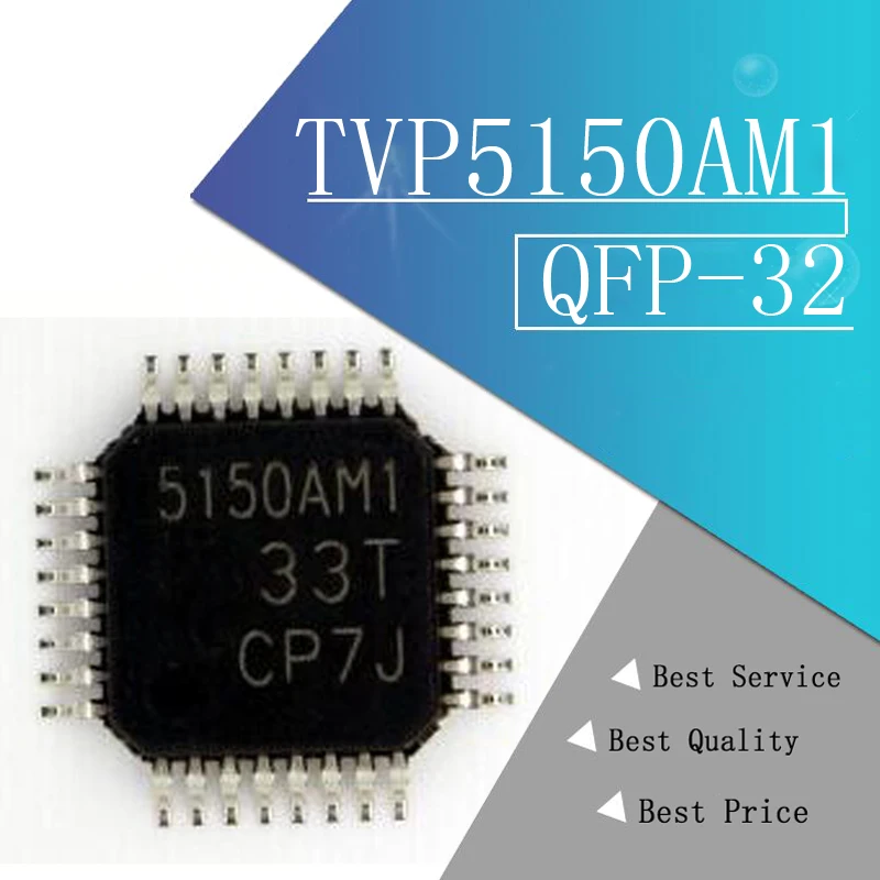1 шт./лот TVP5150AM1PBSR TVP5150AM1 TVP5150 5150AM1 QFP-32 Video ICs Ultralo Pwr NTSC/PAL SECAM Vid декодер Новый |