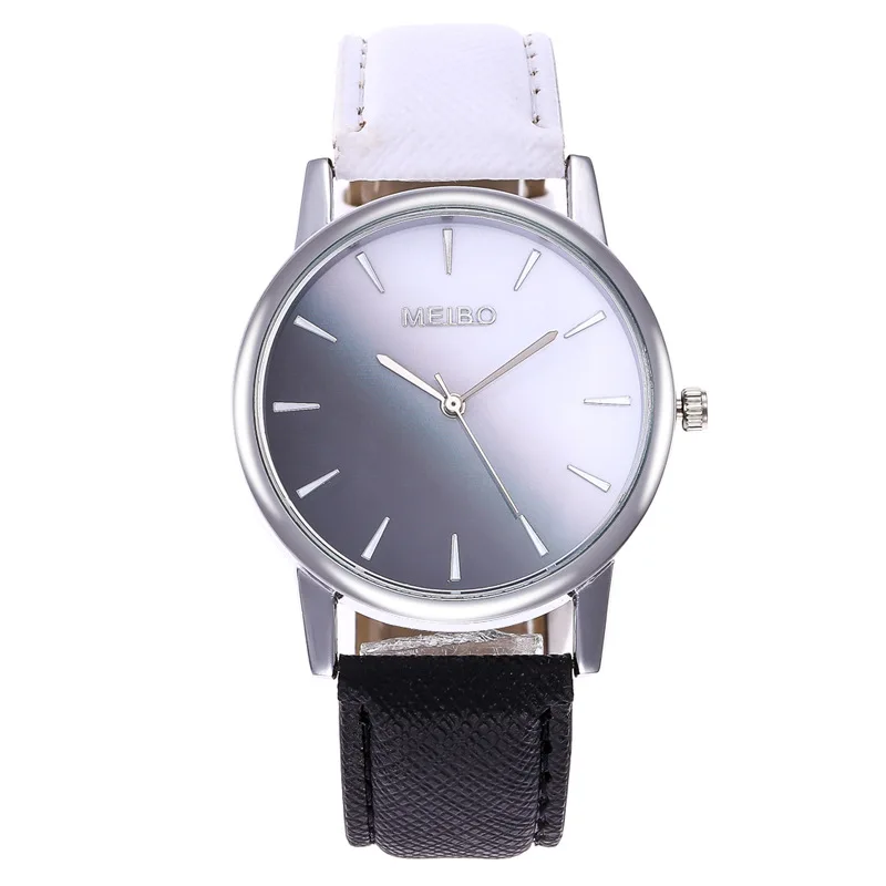 

Candy-Colored Gradient Color Students Watch Hot Selling meibo Fashion Small Fresh Belt Watch WOMEN'S Watch