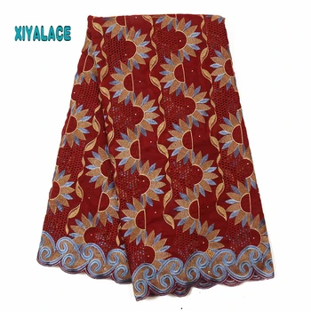 

XIYA African Cotton Dry Lace Fabric 2020 High Quality Lace Swiss Voile Lace In Switzerland Nigerian Lace Fabrics Sew QF3377B-2