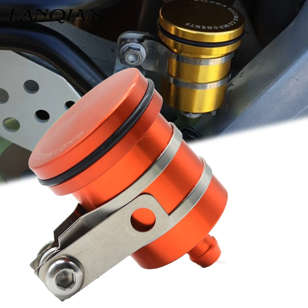 

Motorcycle Rear Brake Fluid Reservoir Clutch Tank Oil Fluid Cup Cover For GL1800 CRF250l VFR 800 TRK 502 MT07 GS 1200 CBR650F