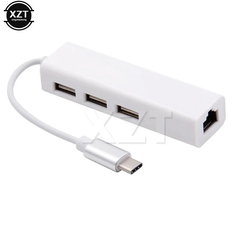 100 Мбит/с USB3.1 type-C Gigabit Ethernet USB-C адаптер для RJ45 Lan Сетевой адаптер для Macbook ноутбук ПК