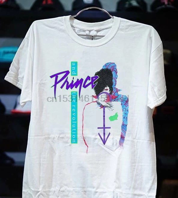 Футболка мужская с принтом Purple Rain Tour брендовая тенниска надписью The Revolution N