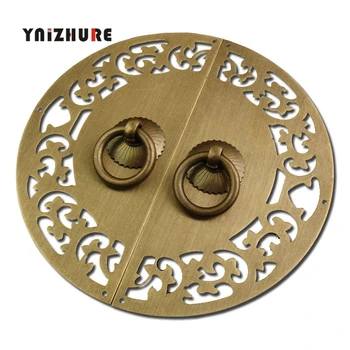 

15cm 20cm Chinese Antique Copper Cabinet Handle Furniture Copper Lock Ring Retro Cabinet Door and Window Drawer Handle