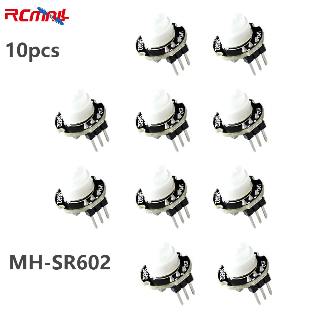 

RCmall 10Pcs MH-SR602 SR602 Mini Motion Sensor Detector Module Pyroelectric Infrared Sensory Switch High Sensitivity for Arduino