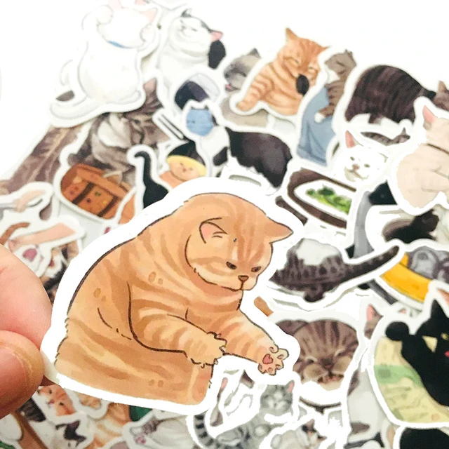 Suitcase Stickers Cat, Cat Skateboard Stickers