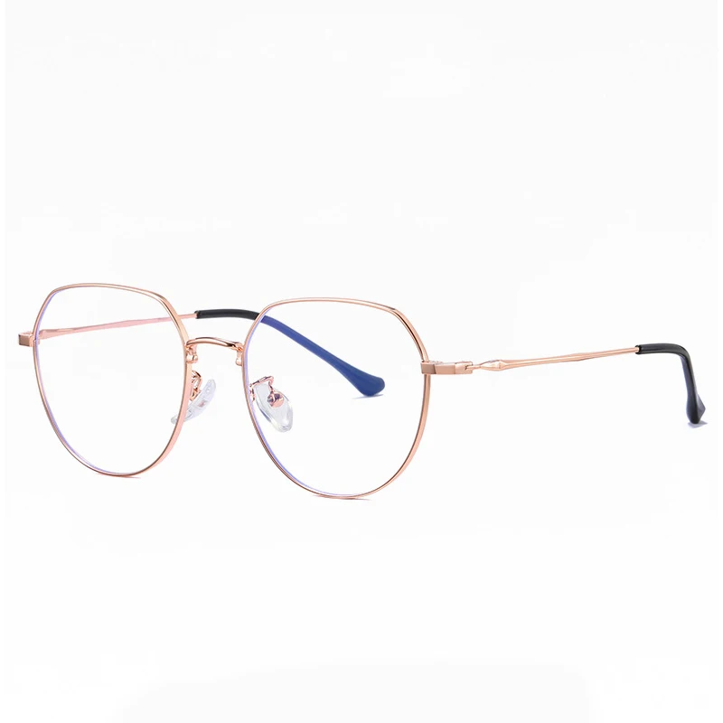 Металлические полигоны анти-голубые очки оправа для женщин и мужчин винтажные оптические прозрачные линзы очки женские очки Oculos De TR90