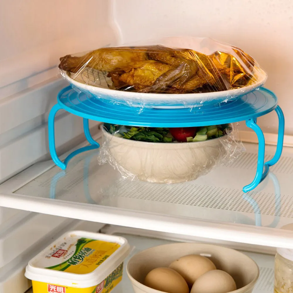 

1PC Multifunctional Kitchen Microwave Oven Shelf Heating Layered Steaming Rack Food Tray Rack Holder Organizer Tool Accessory