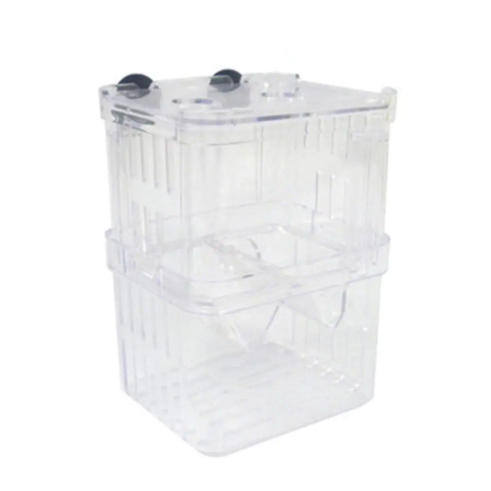 

Peacock hatching box double-layer self-floating incubator Juvenile fish breeding acrylic isolation box betta box