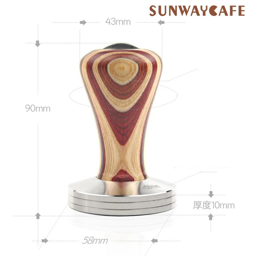 Portafilter E61 58mm Wooden Tamper 