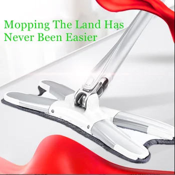 

X-type Floor Mop with 3pcs Reusable Microfiber Pads 360 Degree Flat Mop for Home Replace Hand-free Wash Household Cleaning Tools