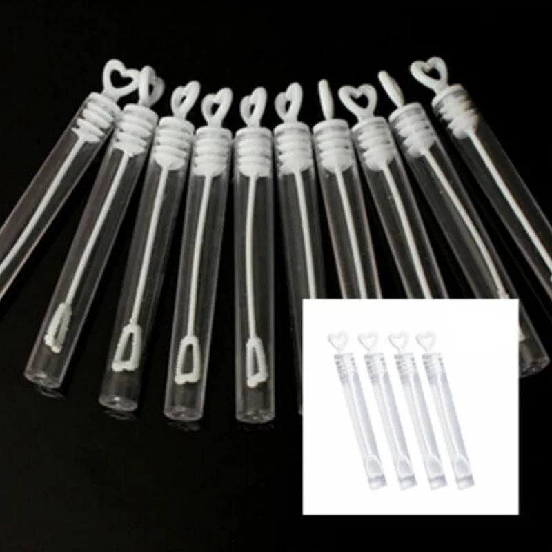 48 шт. сердечные трубки Свадебные сувениры мыло бутылки для мыльных пузырей