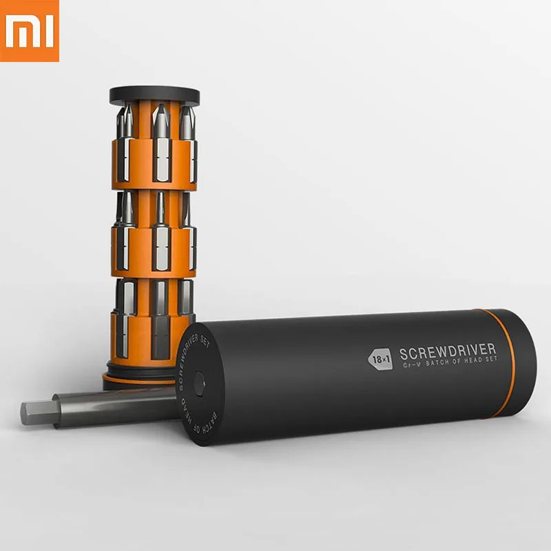 Xiaomi Jiuxun 18в1 Набор отверток тонкая партия головка колеса для хранения дизайн