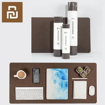 

Youpin Big large thick mouse pad Computer waterproof desk pad laptop Oak material oil resistance Mouse Pad office Gaming