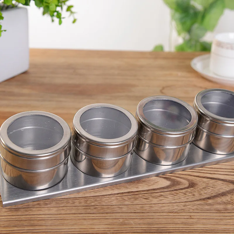 Kitchen Seasoning Containers Condiment Bottle Set Stainless Steel Supplies Salt Shaker